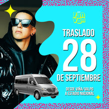 Cargar imagen en el visor de la galería, Traslado ida y vuelta para Concierto DADDY YANKEE / 28 de septiembre