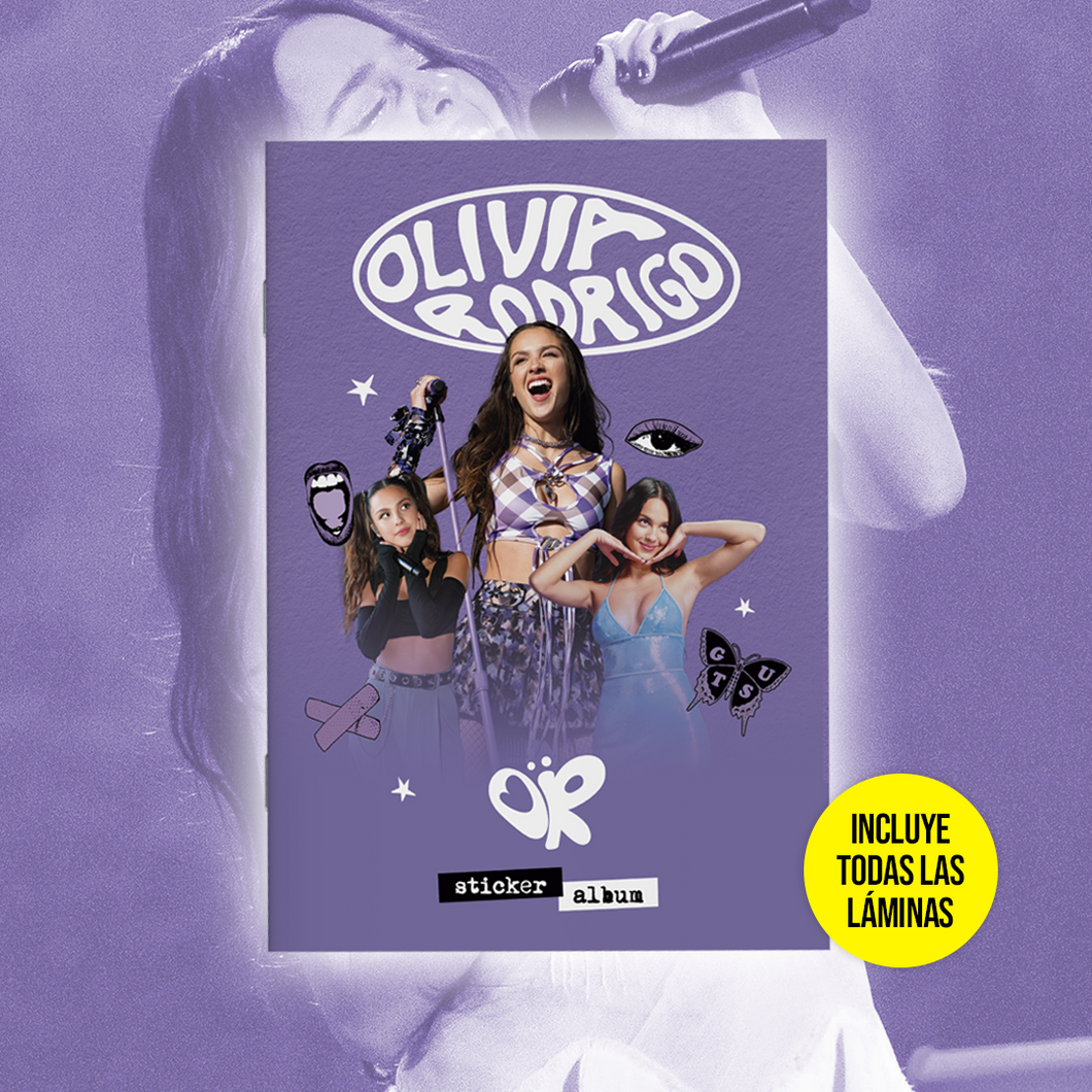 Sticker Album OLIVIA RODRIGO + TODAS las láminas