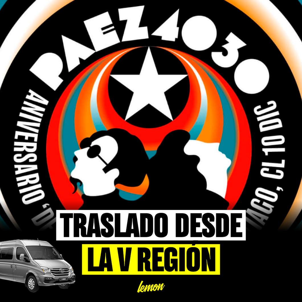 Traslado ida y vuelta para FITO PÁEZ / 10 de diciembre
