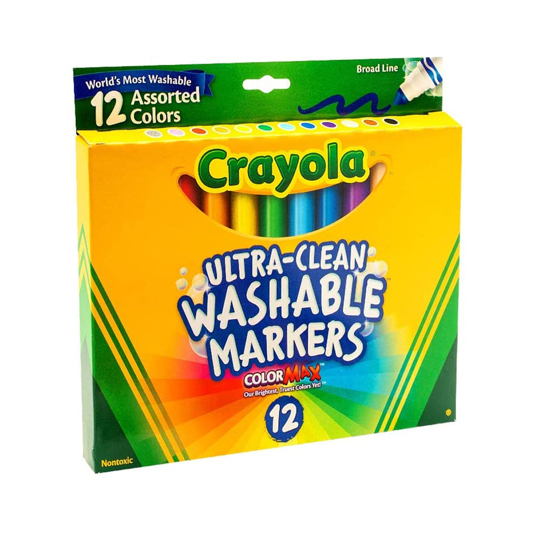 Lápices Marcadores Crayola Lavables - 12 colores