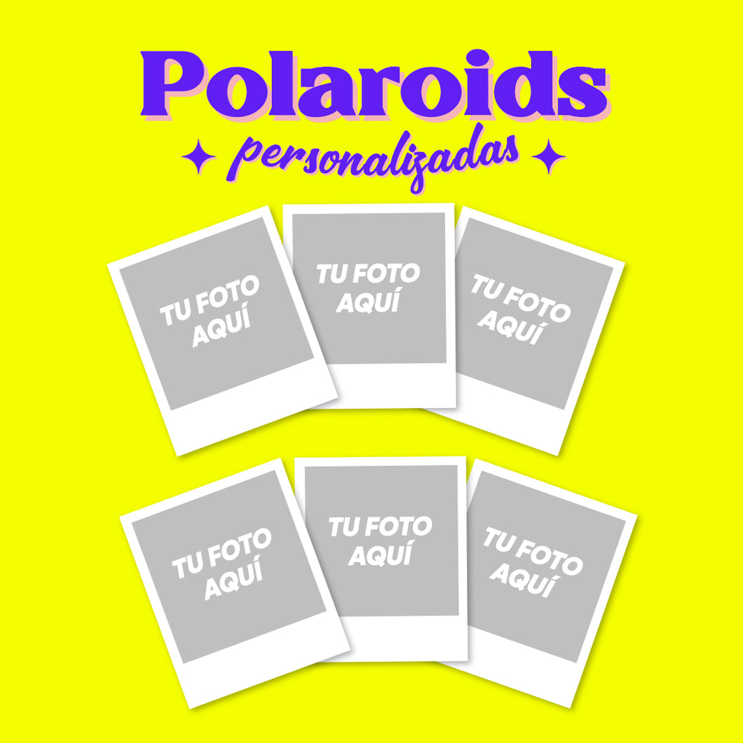 Polaroids personalizadas - 6 unidades