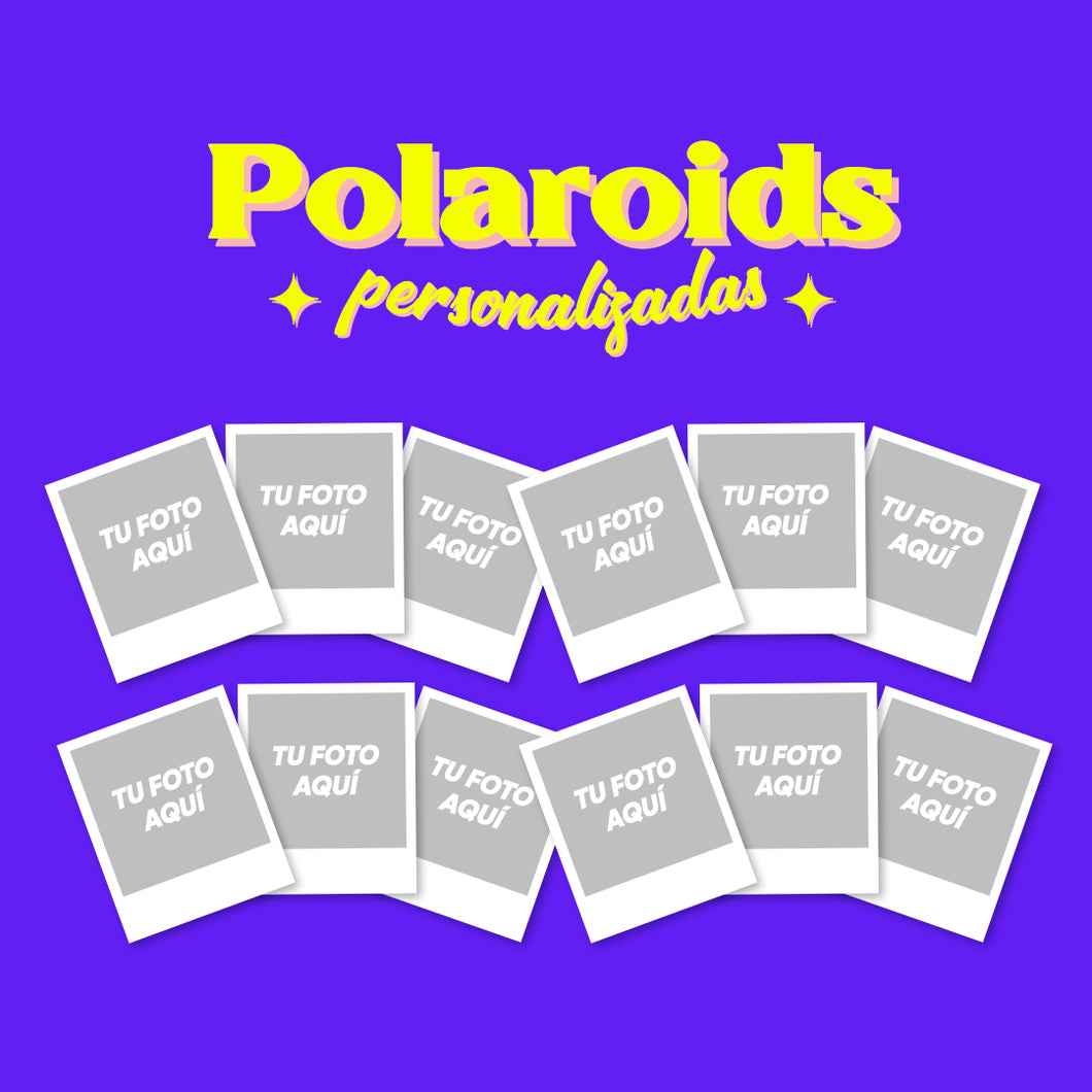 Polaroids personalizadas - 12 unidades